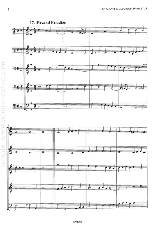 Anthony Holborne, Pieces 17-18