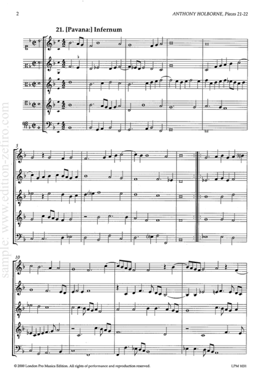 Anthony Holborne, Pieces 21-22