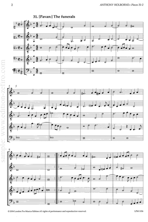 Anthony Holborne, Pieces 31-32