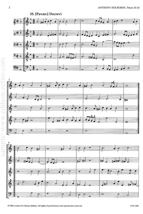 Anthony Holborne, Pieces 35-36