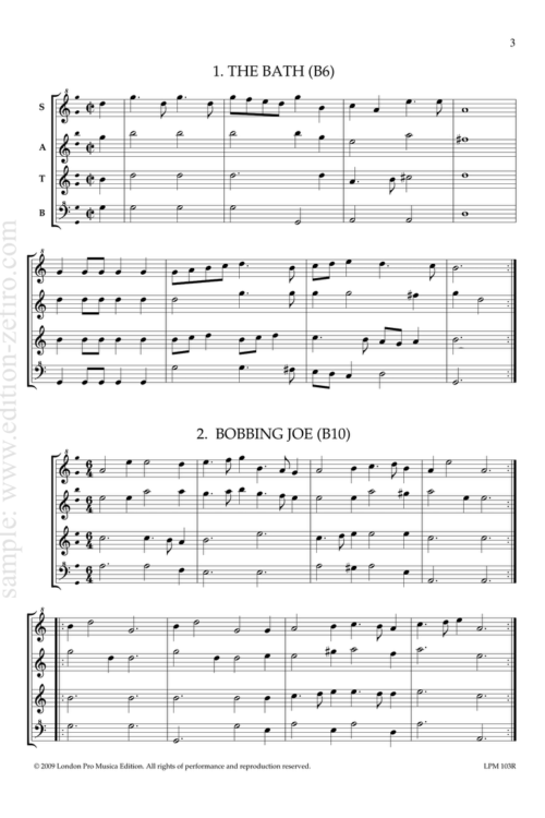 Playford Dances à4, volume 2 (Recorders)