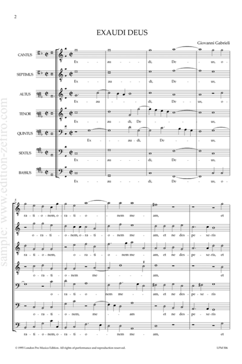 Giovanni Gabrieli - Exaudi Deus
