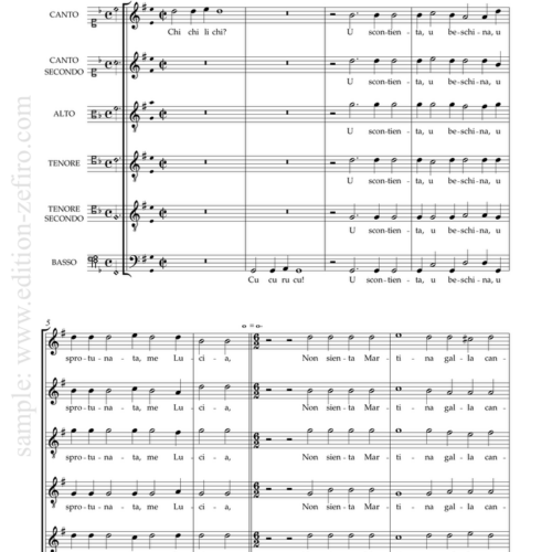 Chi chi li chi : Roland de Lassus