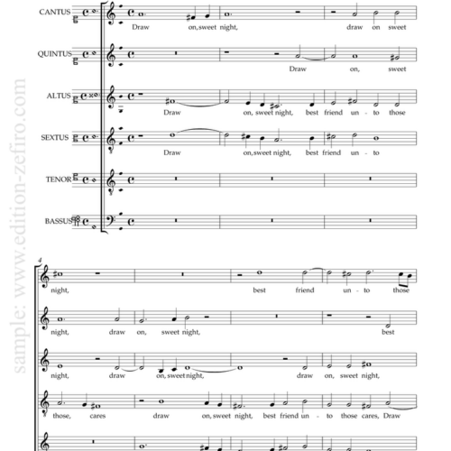 Draw on sweet night : John Wilbye