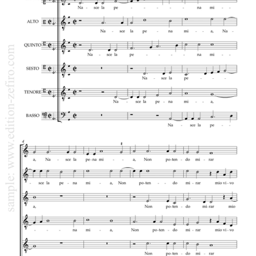 Striggio: Nasce la pena mia