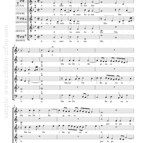 Ave sanctissima : Phillipe Verdelot