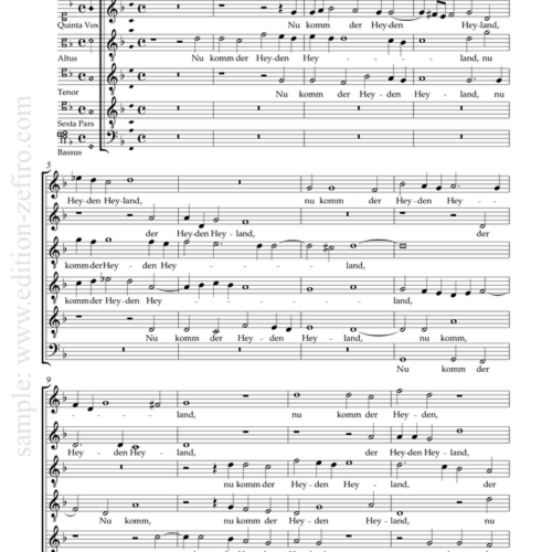 Nu komm der Heiden Heiland : Michael Praetorius