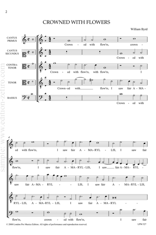 Crowned with Flowers : William Byrd
