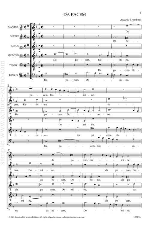 Da pacem : Ascanio Trombetti