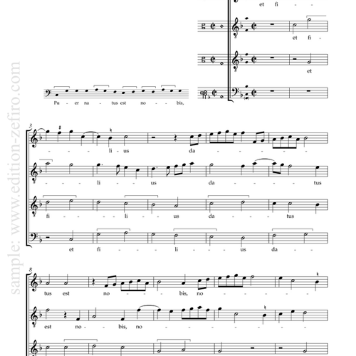 Puer natus est nobis - 2 settings : Ludwig Senfl and Sixtus Dietrich