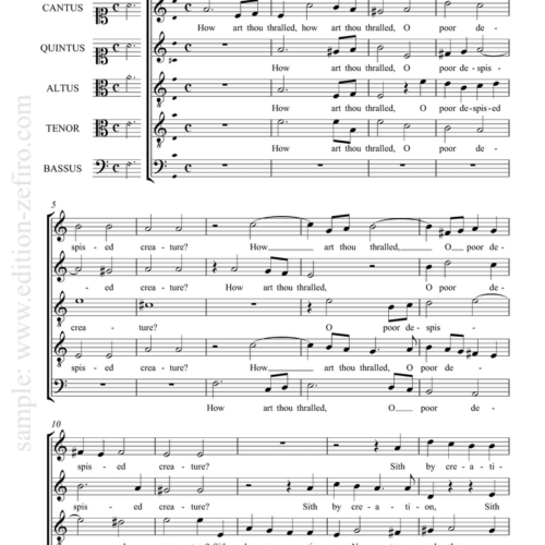 How art thou thralled : Orlando Gibbons