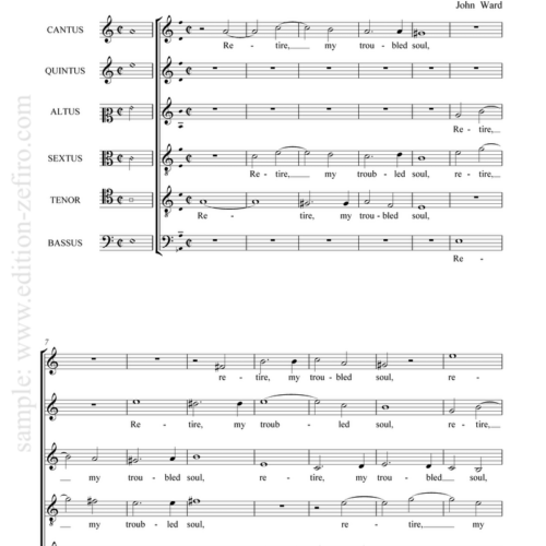 Retire, my troubled soul : John Ward