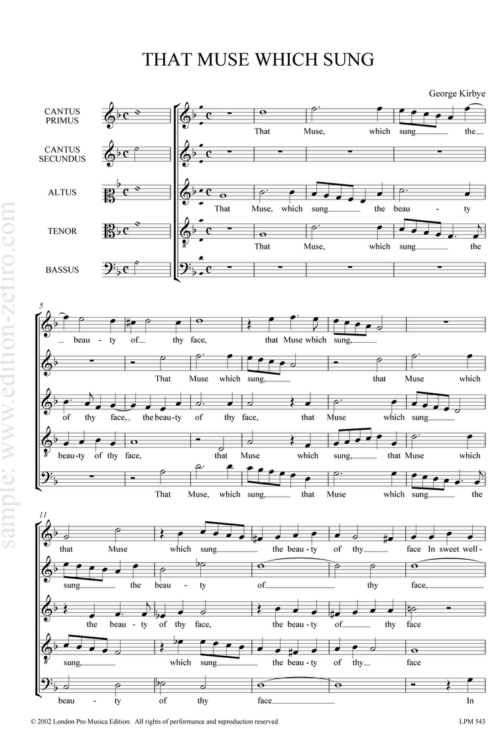 That muse which sung : George Kirbye