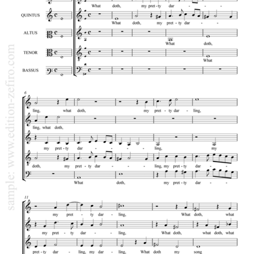 What doth, my pretty darling : Michael East