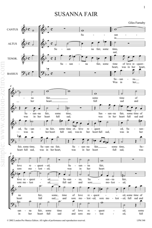 Susanna Fair - Giles Farnaby