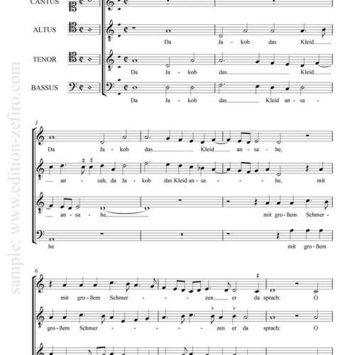 Da Jakob das Kleid ansahe : Cosmas Alder