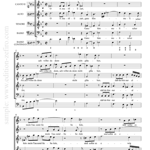 O Amarilli zart : Johann Hermann Schein