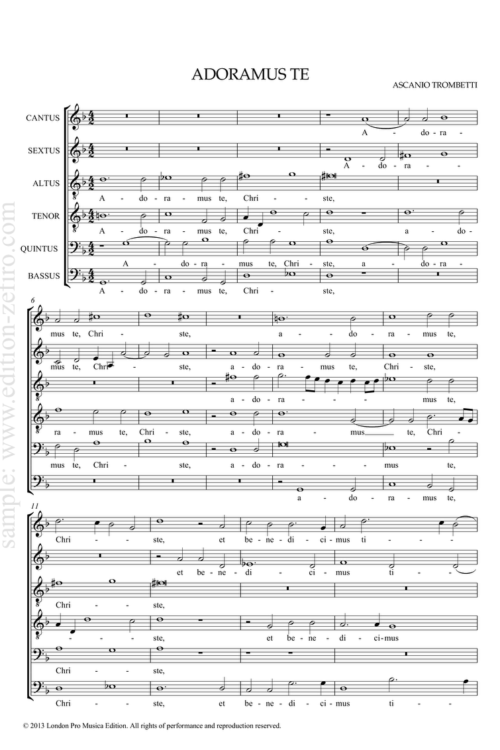 Adoramus te : Ascanio Trombetti