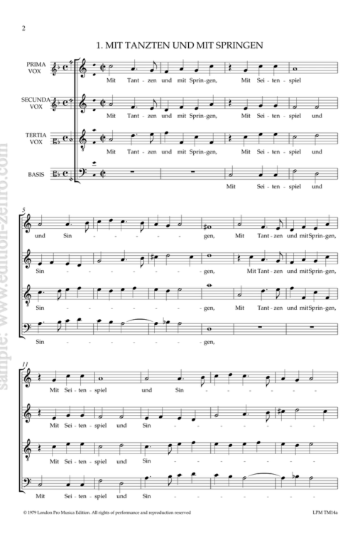 Six Lieder (1586) by Leonhard Lechner