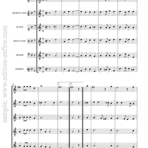 Demantius: 7 Intradas from Conviviorum Deliciae