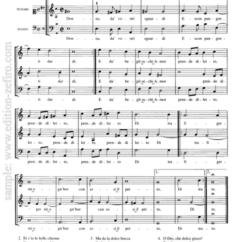 Marenzio: Twelve Villanelle (1584)