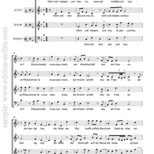 Roland de Lassus : Five Lieder