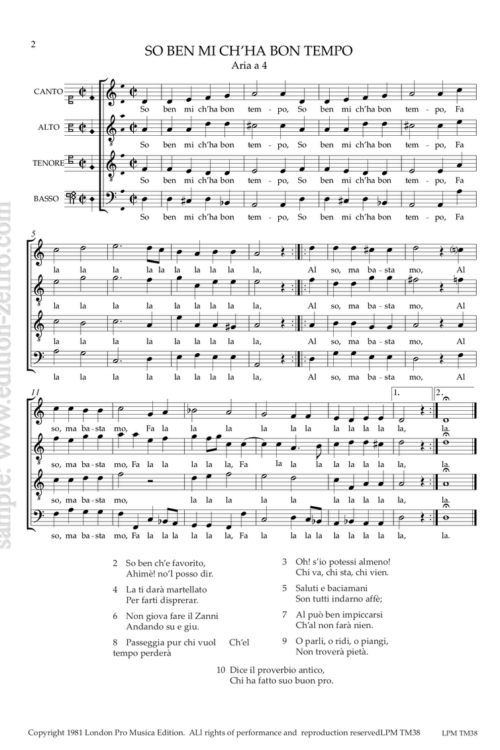 Orazio Vecchi - Songs and dances from Selva di Varie Recreatione (1590)