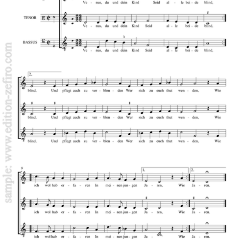 Jacob Regnart - 10 Lieder in villanella style