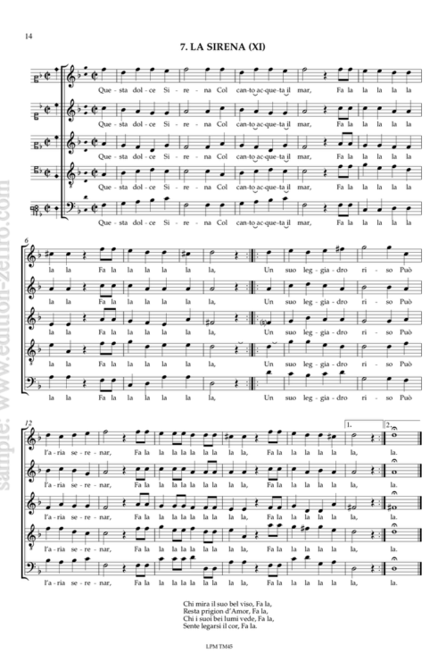 Seven Balletti (1596) : Giovanni Giacomo Gastoldi