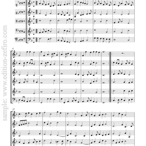 Christoph Demantius - Eleven Dances à6 (1608)