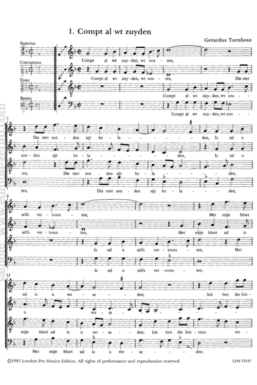Five Dutch songs à4 (1572)