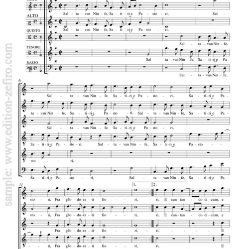 Orazio Vecchi - Five Canzonette (1596)