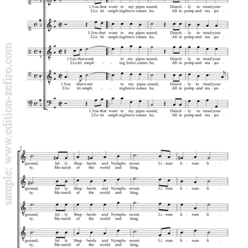 Five Balletts : Thomas Morley