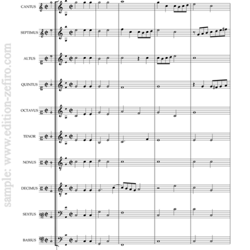 Canzon 12 Toni à10 - 1597 - 2 choir - Giovanni Gabrieli