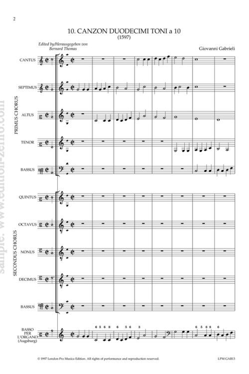 Canzon 12 Toni à10 (1597) (3) - Giovanni Gabrieli