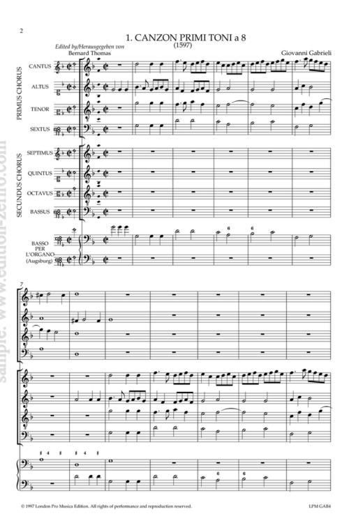 Canzon Primi Toni à8