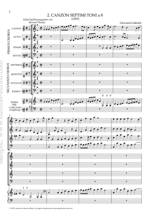 Canzon Septimi Toni à8 (1) - Giovanni Gabrieli