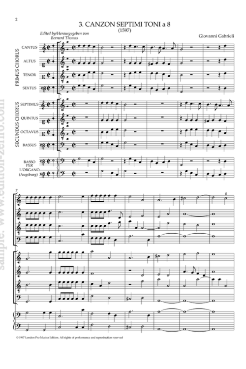 Canzon Septimi Toni à8 (2) - Giovanni Gabrieli