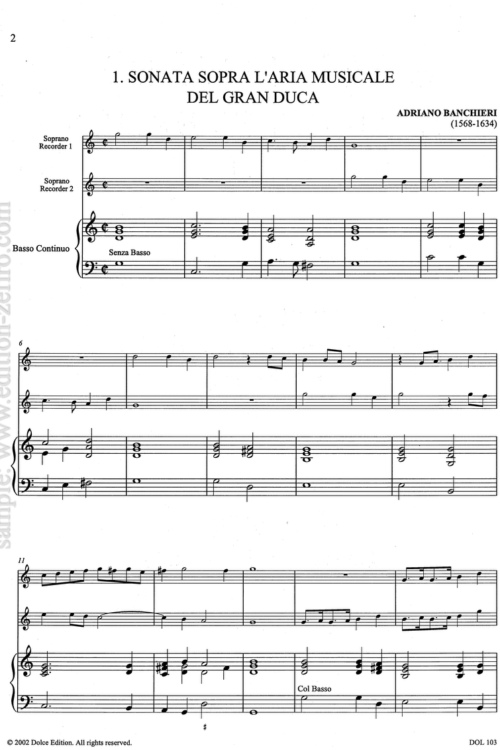 Easy Music of Monteverdis Time - volume 1