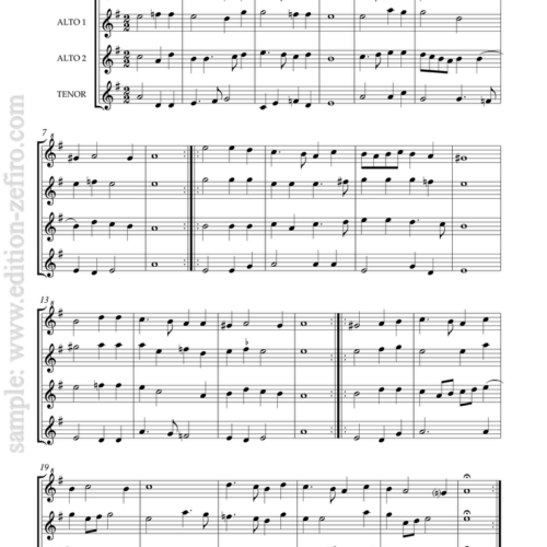 Easy Quartets without Bass