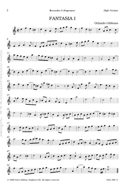 Gibbons: 3 Fantasias à3 (high parts)