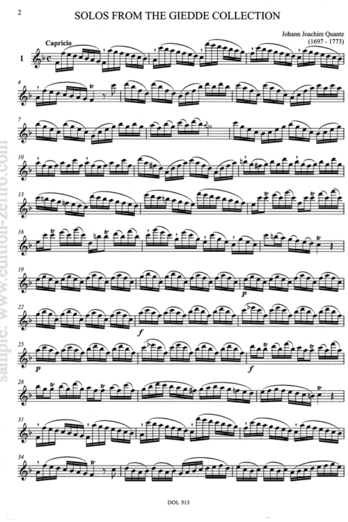 Solos from the Giedde Collection : Johann Joachim Quantz