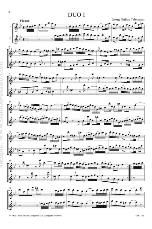 Telemann six duos