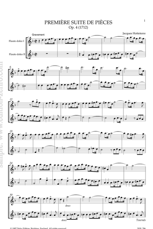 Complete Duos : Jacques Hotteterre