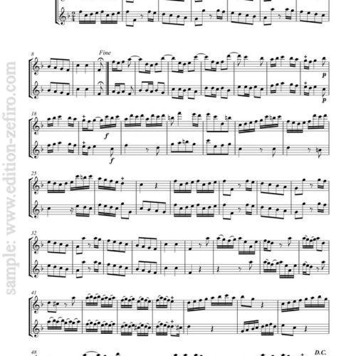 Six Concertos (Op. 38) for two Alto (treble) recorders : Joseph Bodin de Boismortier