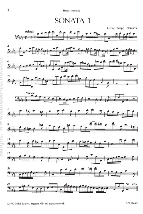 Sonate Metodiche - Basso continuo part.