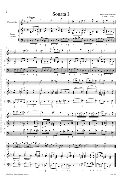 Francesco Barsanti - Complete Recorder Sonatas