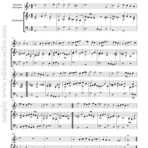 Holborne: 14 dances (1599) (recorder solo)