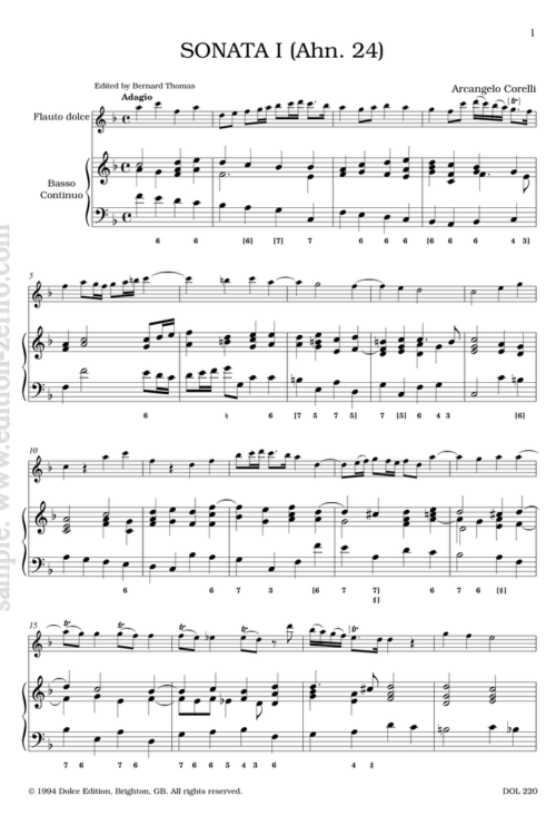 Two sonatas: Arcangelo Corelli