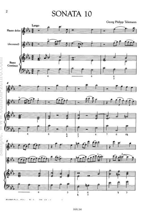 Sonata Metodiche No. 10: Georg Philipp Telemann